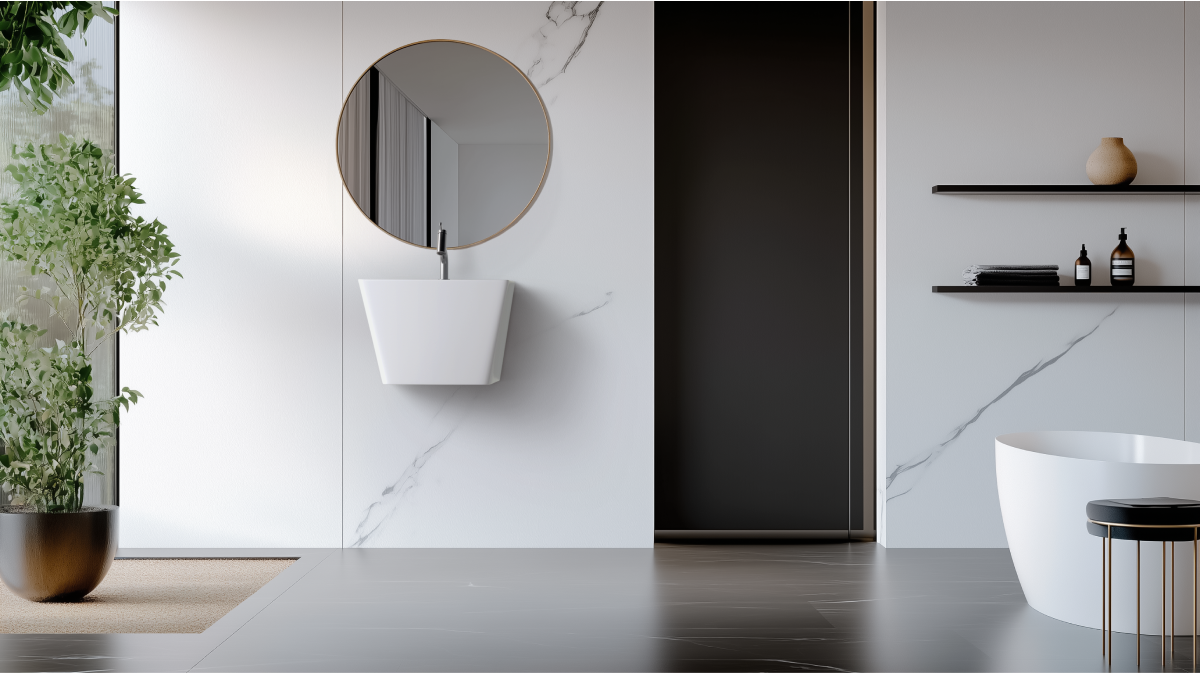 L-329UF 평면붙임 세면기/페데스탈 일체형