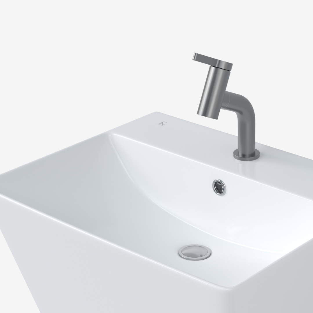 L-329UF 평면붙임 세면기/페데스탈 일체형