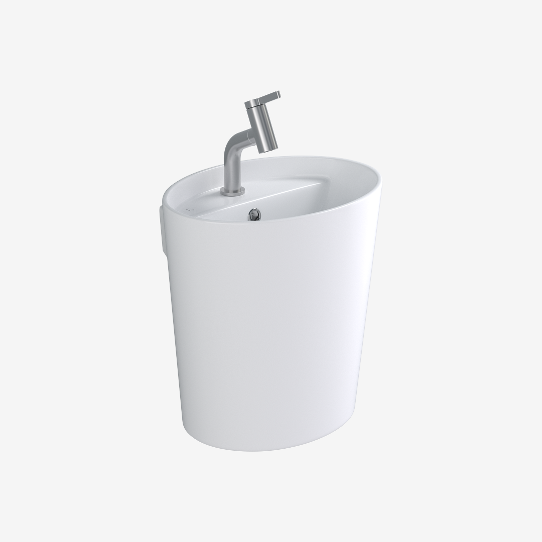 L-331UF 평면붙임 세면기/페데스탈 일체형