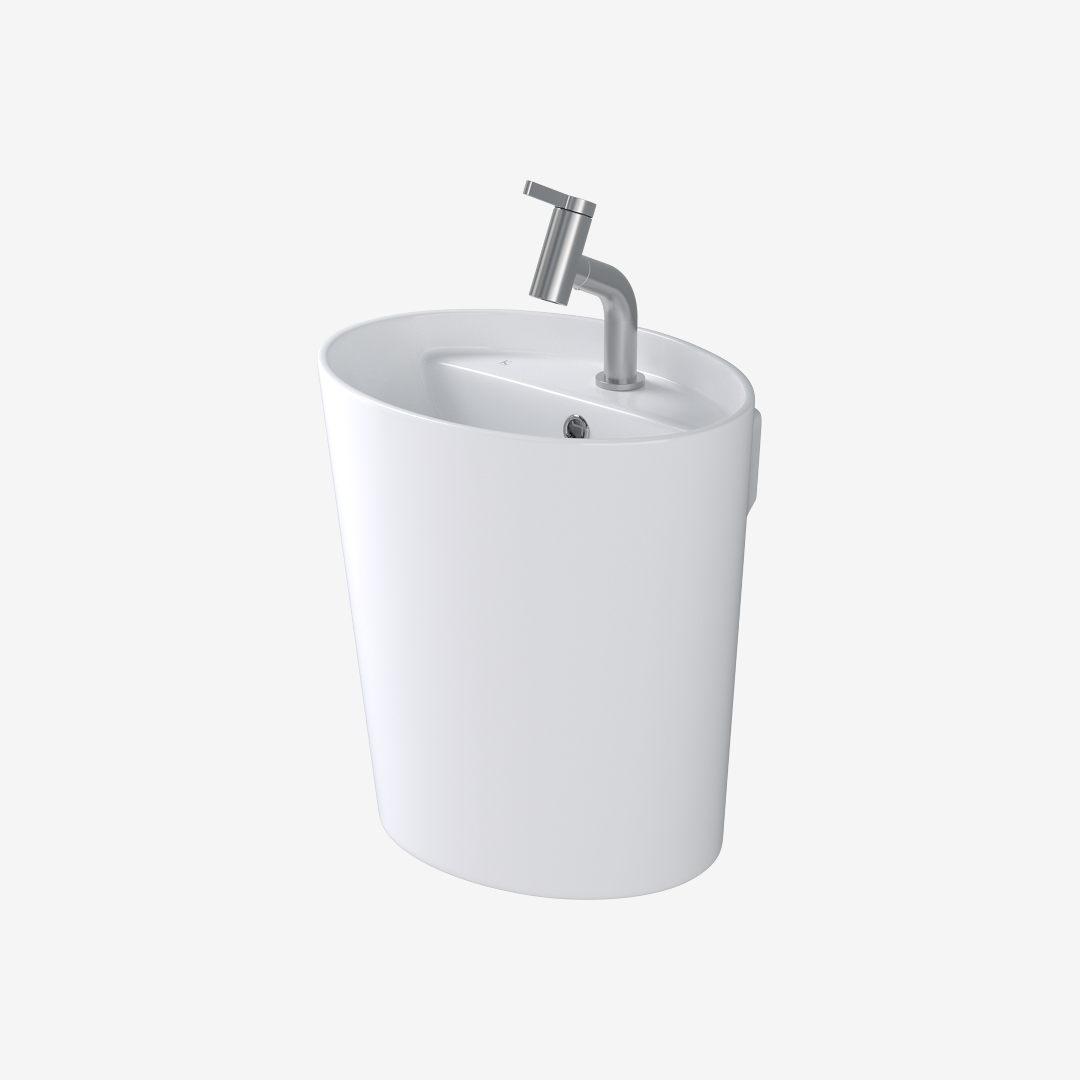 L-331UF 평면붙임 세면기/페데스탈 일체형