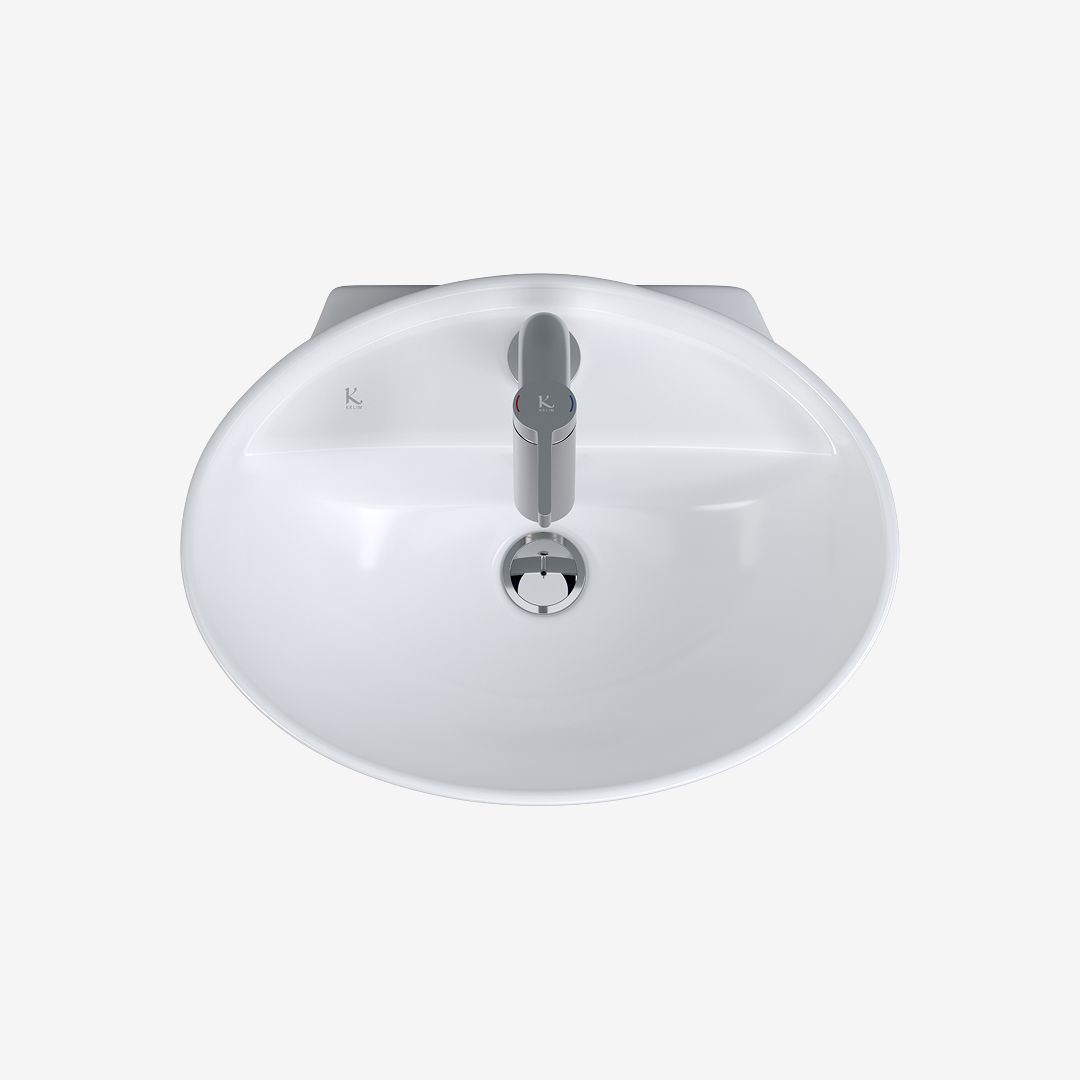 L-331UF 평면붙임 세면기/페데스탈 일체형