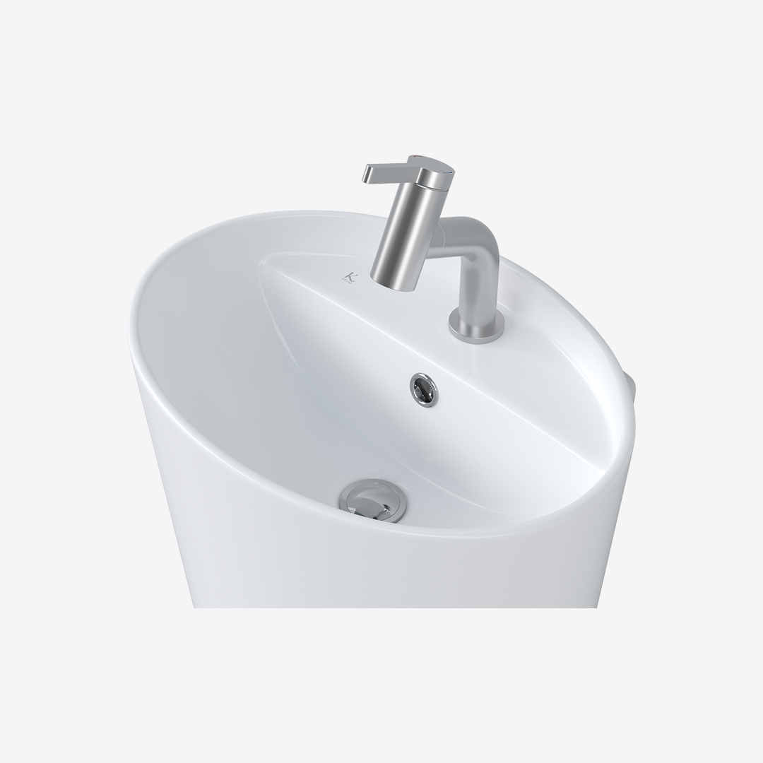 L-331UF 평면붙임 세면기/페데스탈 일체형