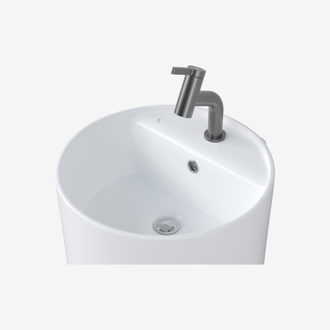 L-333UF 평면붙임 세면기/페데스탈 일체형