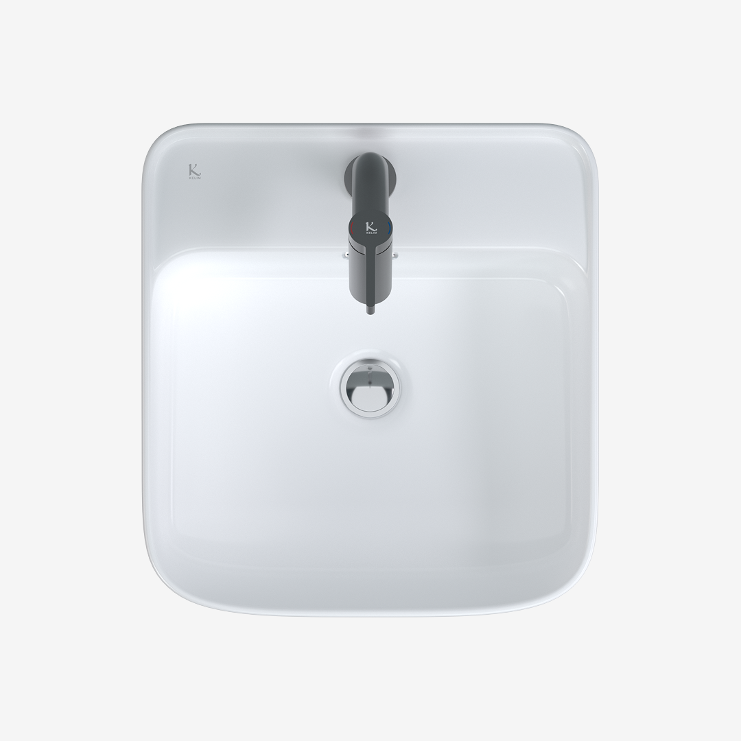 L-340UF 평면붙임 세면기/페데스탈 일체형