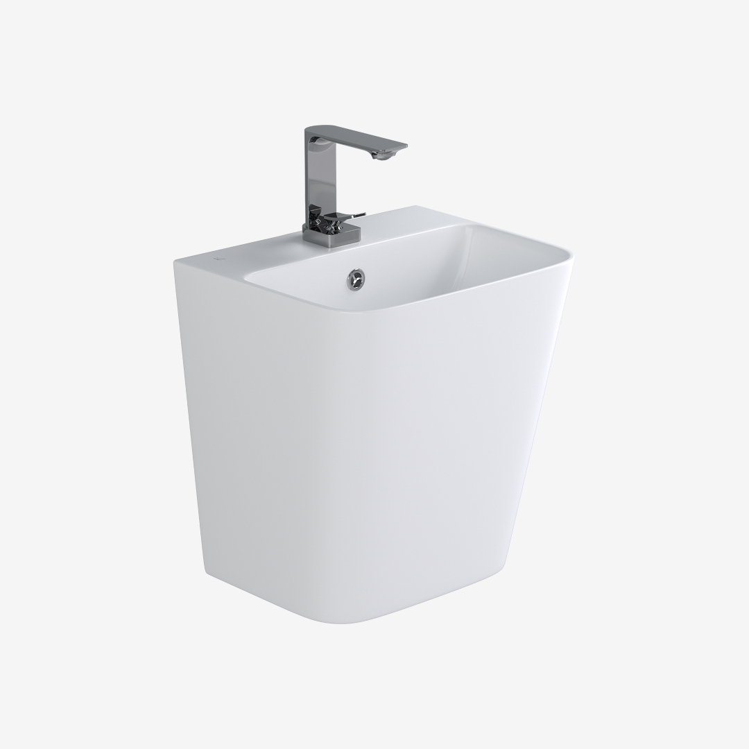 L-341UF 평면붙임 세면기/페데스탈 일체형