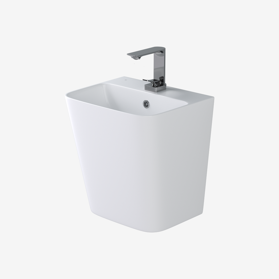 L-341UF 평면붙임 세면기/페데스탈 일체형