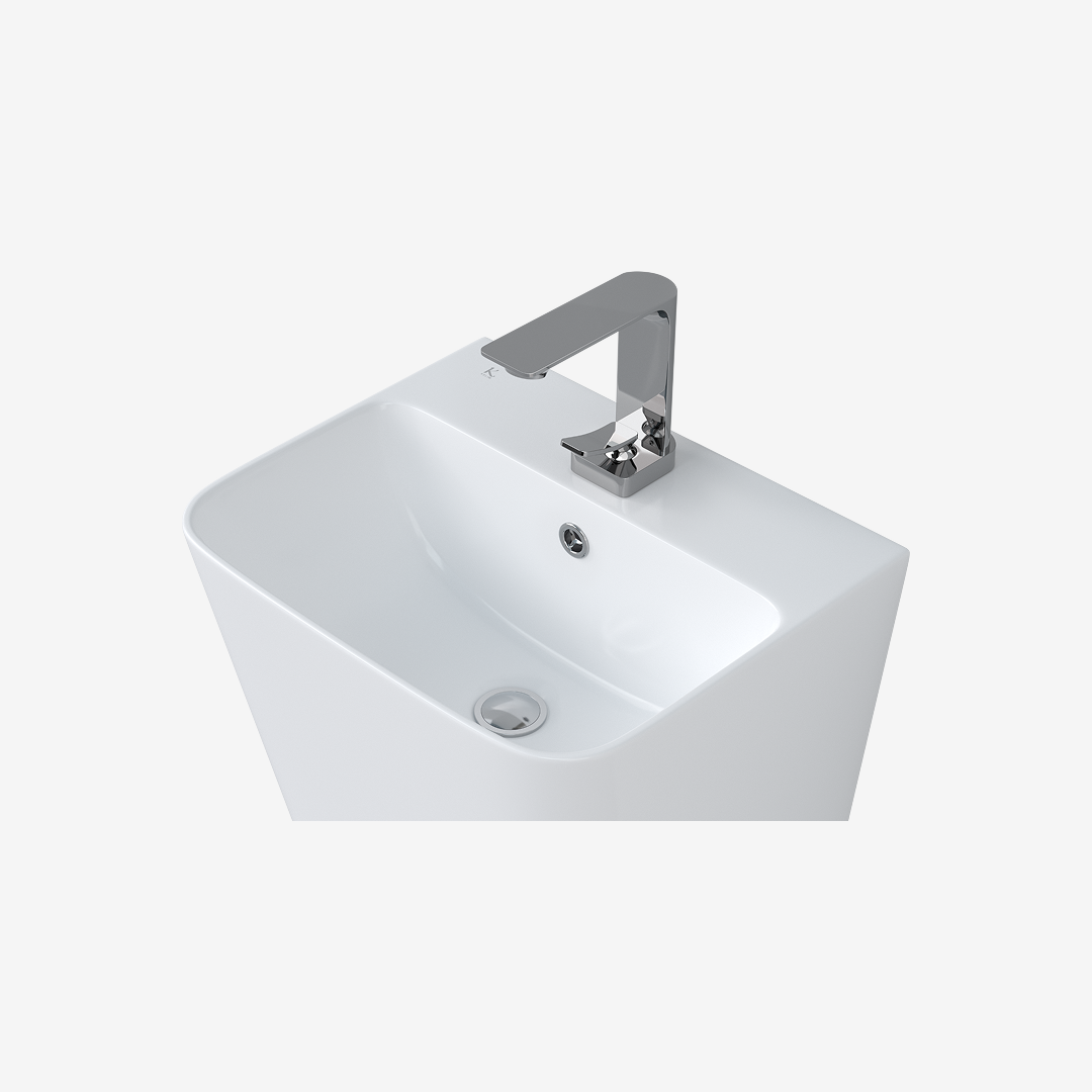 L-341UF 평면붙임 세면기/페데스탈 일체형