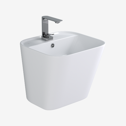 L-342UF 평면붙임 세면기/페데스탈 일체형