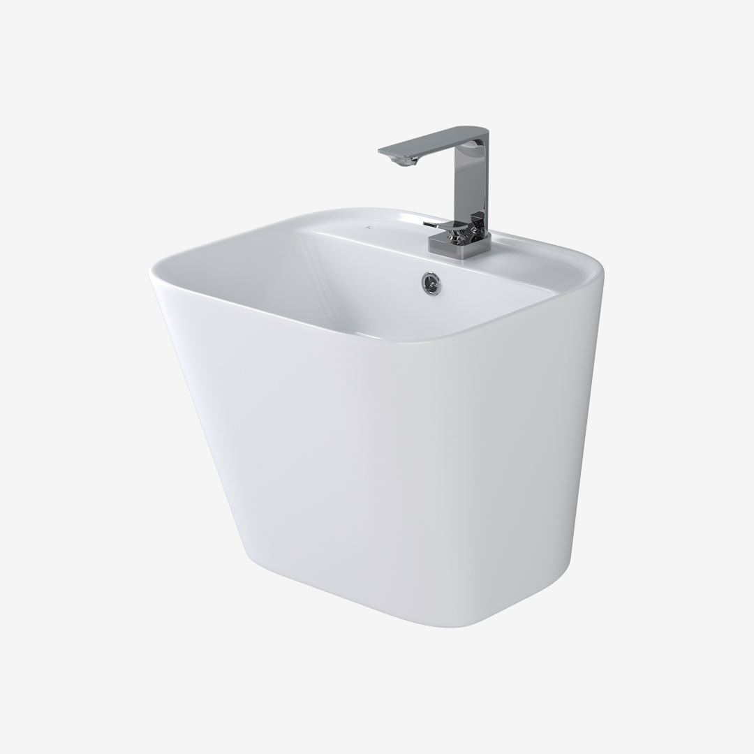 L-342UF 평면붙임 세면기/페데스탈 일체형