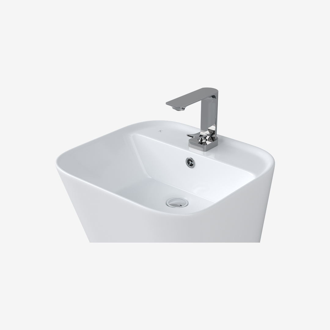 L-342UF 평면붙임 세면기/페데스탈 일체형