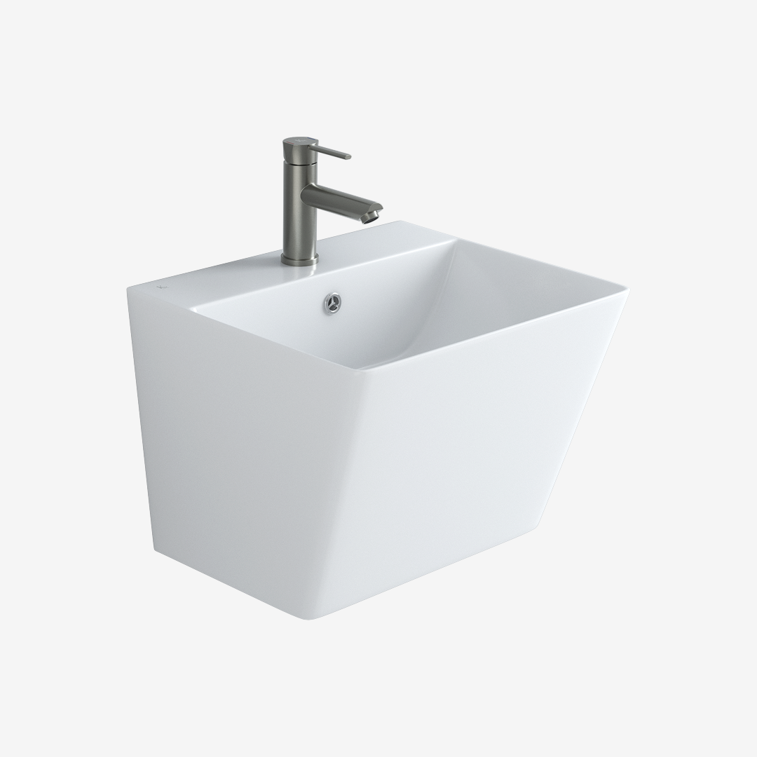 L-343UF 평면붙임 세면기/페데스탈 일체형