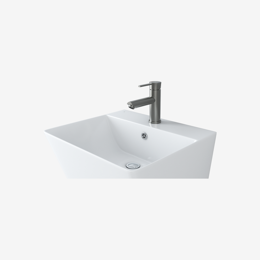 L-343UF 평면붙임 세면기/페데스탈 일체형