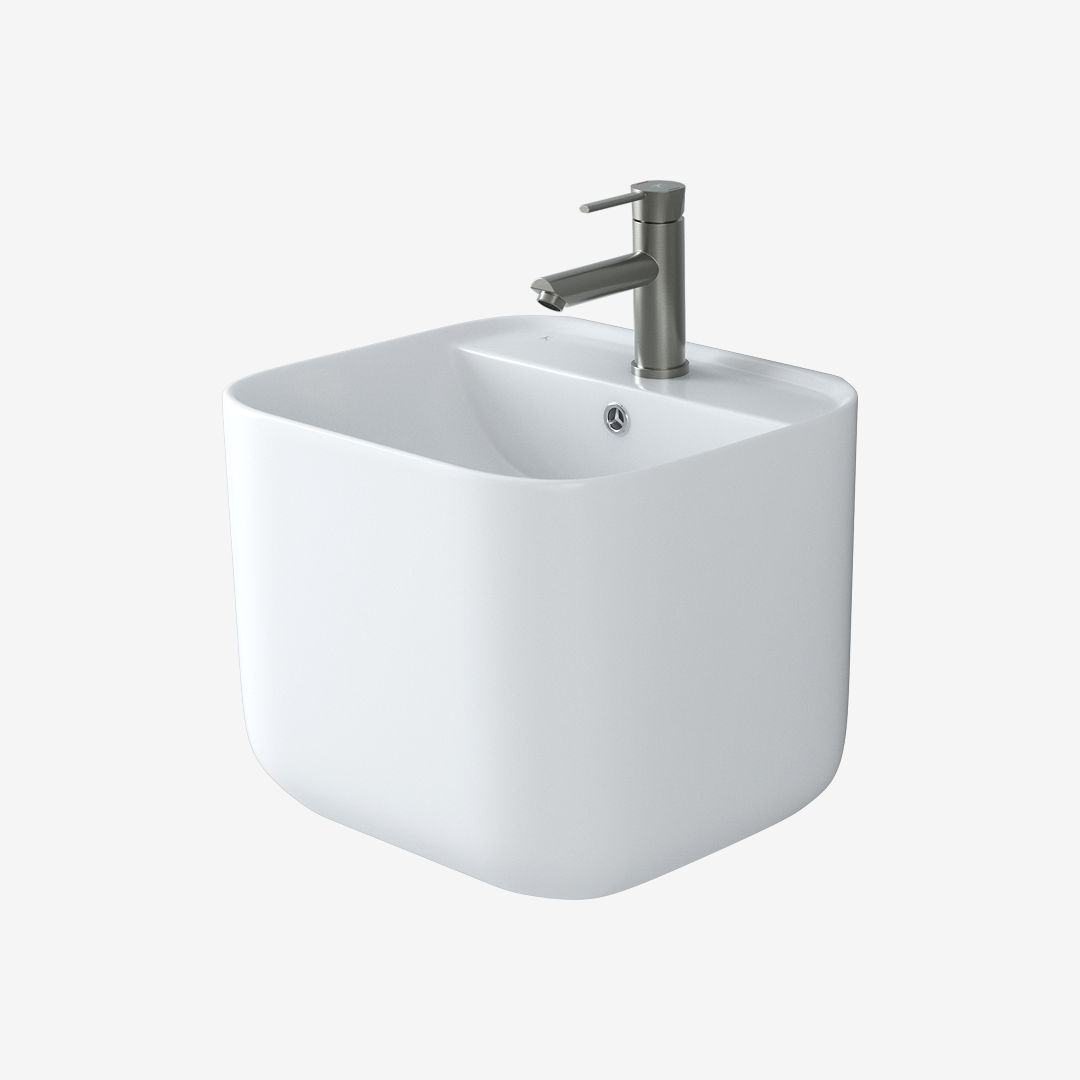 L-344UF 평면붙임 세면기/페데스탈 일체형