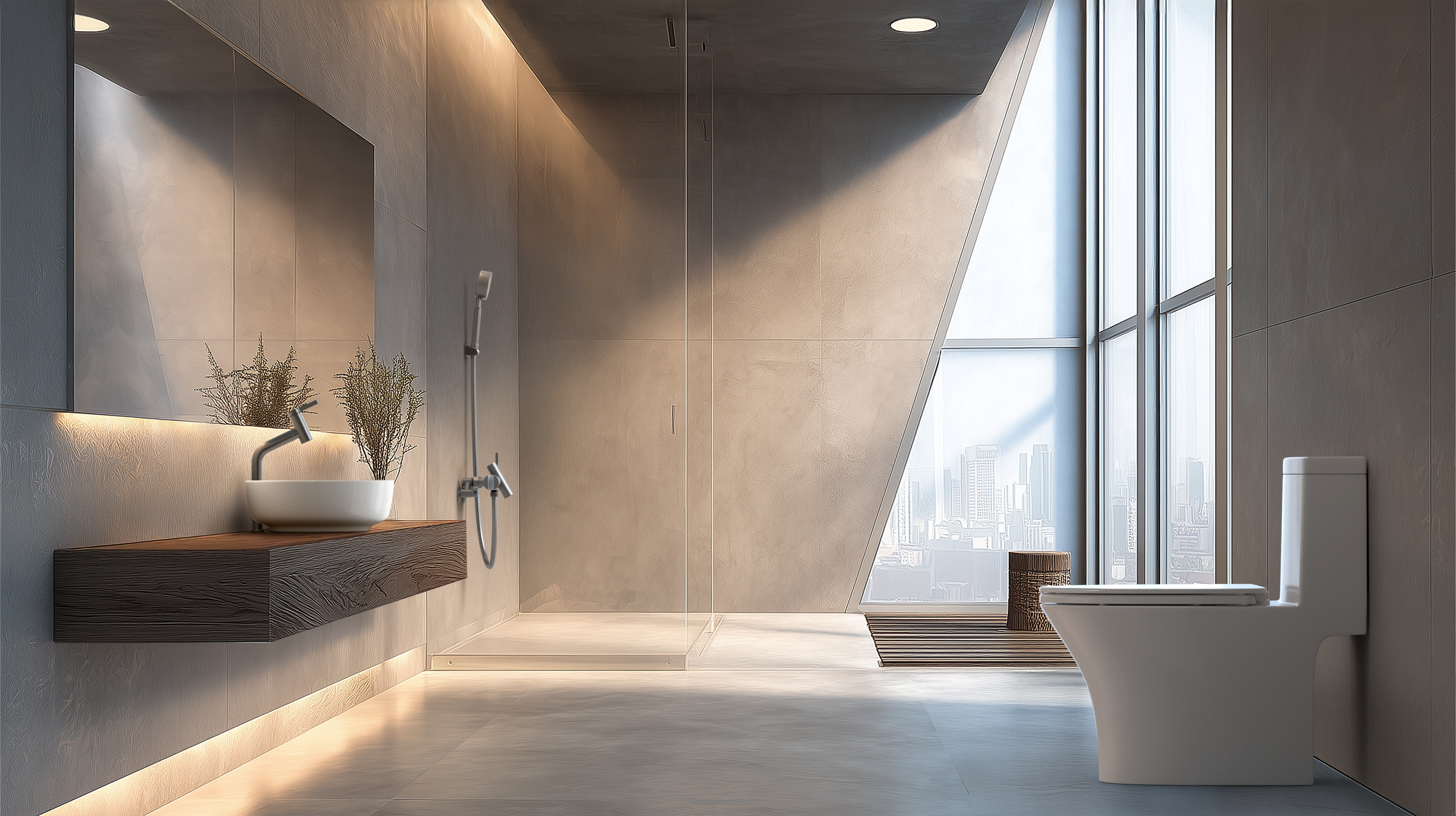 모던한 디자인으로 완성하는 넓고 쾌적한 욕실 공간인 렉시(REXI)